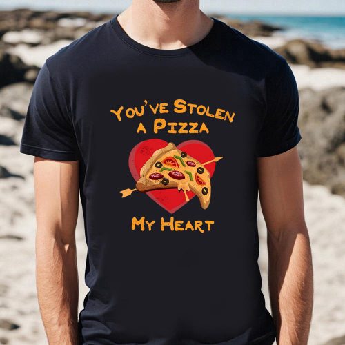 Cute Valentines Day Shirts, You’ve Stolen A Pizza My Heart Valentine’s Day Shirt