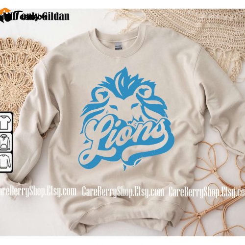 Vintage Detroit Football Sweatshirt – Game Day Crewneck & Fan Gifts