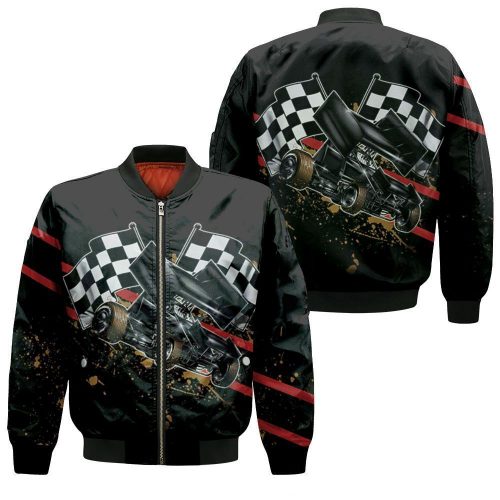 Dirt Racing For Fans Bomber Jacket  – Gift for Men Women