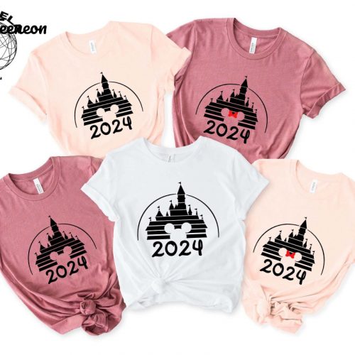 Unleash the Magic with Disney Castle Family Shirt – Perfect for Disney Vacation Retro Castle 2024 Disney Mickey Minnie Shirt and Disneyland Enthusiasts – Rock Your Style with this Magic Kingdom Shirt!