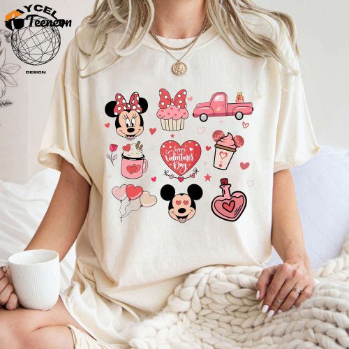 Disney Drink and Snack Valentines Shirt: Celebrate Love with Disney Valentines Day Shirt & Couple Shirts for Disney Honeymoon at Disneyland!