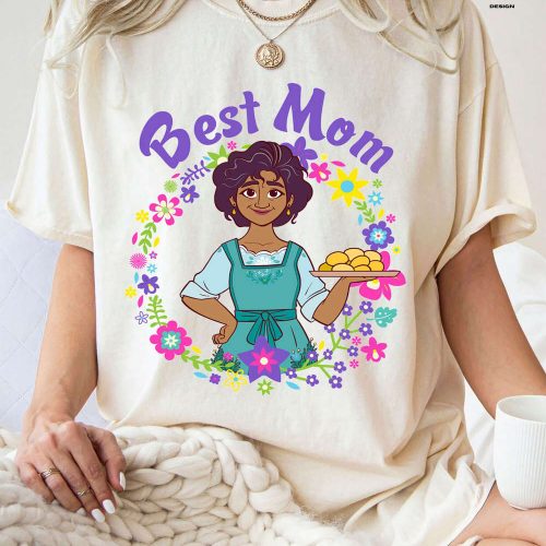 Disney Encanto Julieta Madrigal Best Mom Portrait Shirt: A Magical Disney Encanto Shirt for the Whole Family Perfect for Disney Mom