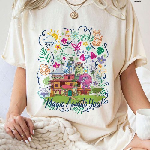 Experience Disney Encanto Magic with Casa Madrigal Shirt Disneyland Shirts Encanto House Shirt: Show Your Love for Madrigal Family with Encanto Shirt