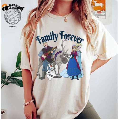 Disney Frozen Family Forever Shirt: Magical Elsa Women s Shirt & Frozen Kingdom Apparel