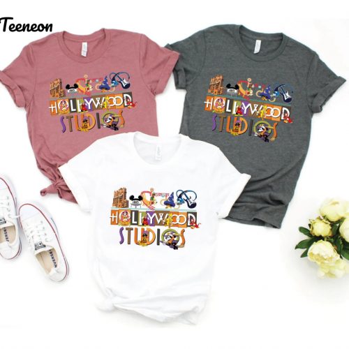 Disney Hollywood Studios Comfort Colors Shirt – Perfect Family Trip Aesthetic & Retro Disneyworld & Disneyland Shirts