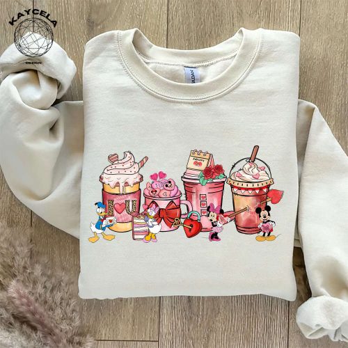 Disney Latte Valentine Shirt: Perfect Disney Matching Couples Shirt for Valentine s Day Show Your Love with this Unique Valentine Shirt Great Valentine Gift!