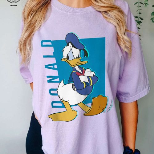 Disney Mickey and Friends Donald Duck Pop Art Portrait Shirt – Exclusive Disneyland Shirts Disney Pixar Design Perfect Disney Mom Shirt!