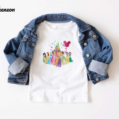 Disney Princesses T-Shirt: Celebrate in Style as Birthday Girl with Ariel Ideal Princess Gift for Disneyworld Trip – Retro Cartoon Shirt