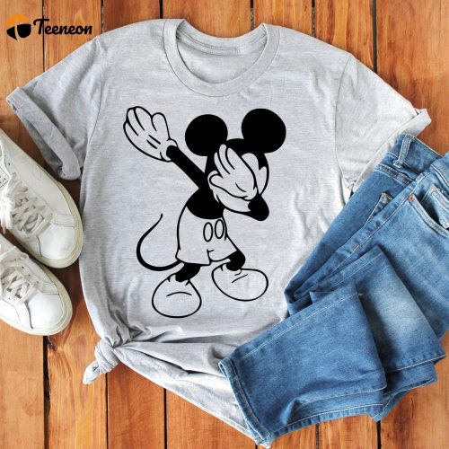 Disney Rock And Roll Shirt – Dabbing Mickey Ears Funny Kids Disneyland Shirt