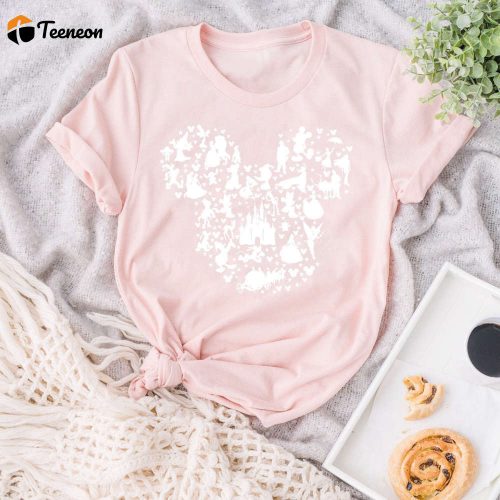 Disney Shirt for Women: Mickey Silhouette T-Shirt Unisex Disney Ear Design for Kids