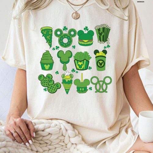 Magical Disney Snacks St Patrick s Day Shirt: Celebrate with the Whole Family Mickey Style! Shop Now for Our Limited Edition Disney 2024 Holiday Shirt