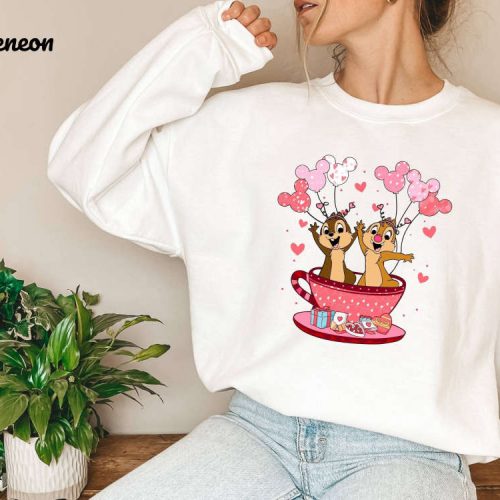 Spread Love with Disney Valentines Sweatshirt & Cute Couple Shirts Celebrate Valentine s Day in Style with Chip and Dale Heart Shirts & More!