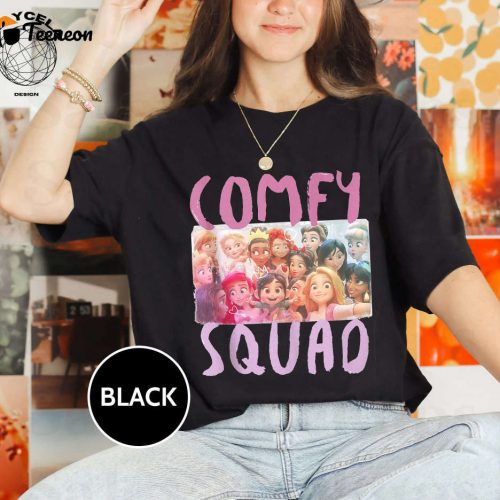 Disney Wreck-It Ralph Comfy Squad & Princess Group Shirts – Perfect for Girls Trip 2024 Party!