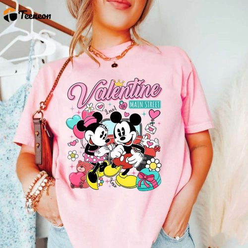 Disneyland Castle Mickey & Minnie Valentine Shirt Couple s Disneyland Valentine Gift