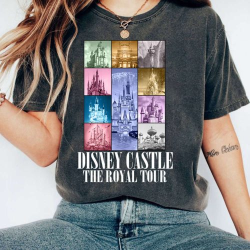 Disneyland Castle Royal Tour Shirt WDW Magic Kingdom Eras Princess Castle Disneyland Family Trip 2024