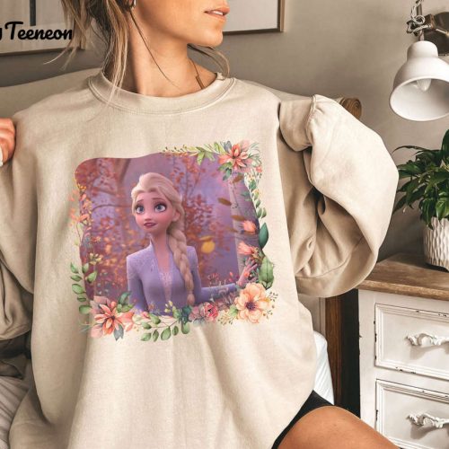 Disneyland Frozen Anna and Elsa Sweatshirt Princess & Love Shirt Valentine s Frozen Apparel