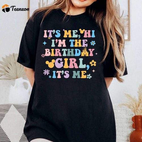 Disneyland Birthday Girl Shirt – Fun & Stylish Minnie Tee for Youth Birthday Party Squad