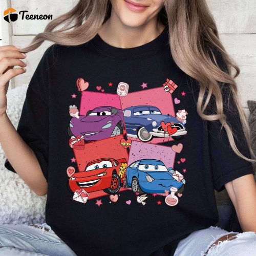 Disneyland Lightning McQueen Sally Couple Valentine Shirt – Magical McQueen & Sally Valentine Shirt