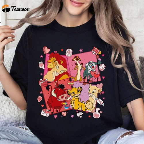 Disneyland Lion King Couple Valentines Shirt – Simba & Nala Matching Shirt Animal Kingdom – Perfect Disneyland Valentine s & Birthday Gift