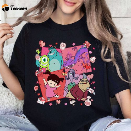 Disneyland Monster Inc Couple Valentine Shirt – Monsters Inc Valentine Shirt Disneyworld Magic Kingdom