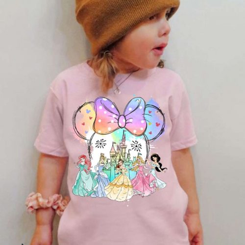 Disneyland Princess Castle Shirt – Girls Trip 2023 – Watercolor Tee