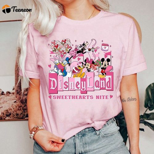 Magical Disneyland Sweethearts Nite Shirt Valentine s Day Matching Tee for Mickey & Friends Disneyland Family Trip 2024