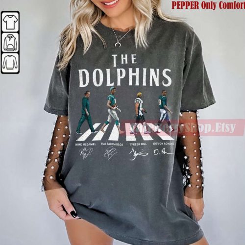 Dolphins Abbey Road Signatures Football Sweatshirt – Mike McDaniel Tua Tagovailoa Tyreek Hill & more!