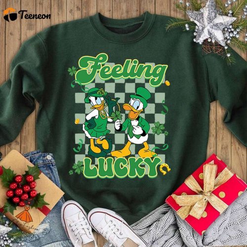 Lucky Duck Saint Patrick s Day Shirt Donald Daisy Mickey Mouse St Patty s Shirt