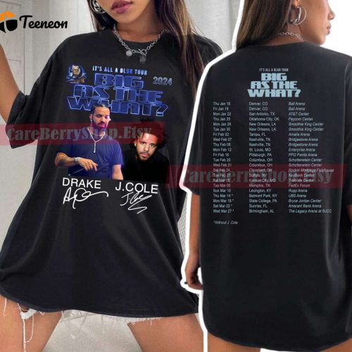 Drake & J Cole Tour 2024 T-Shirt: Vintage Unisex Gift for Fans – Blur Tour Shirt