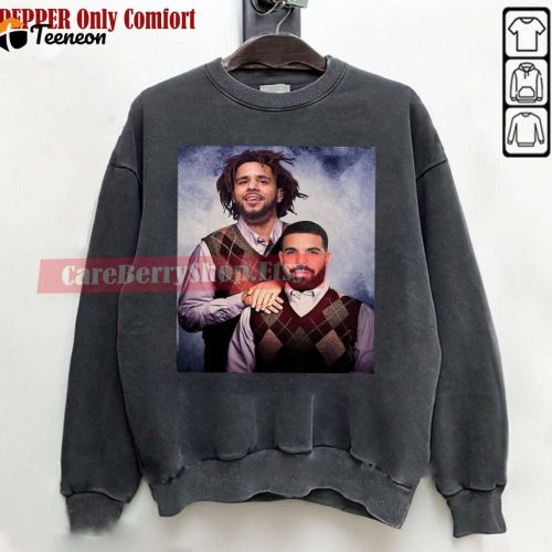 Drake J Cole Shirt -Vintage 90s Shirt- Retro Rap Vintage 90S Y2k Bootleg Sweatshirt Unisex Classic Tshirt Gift for fans