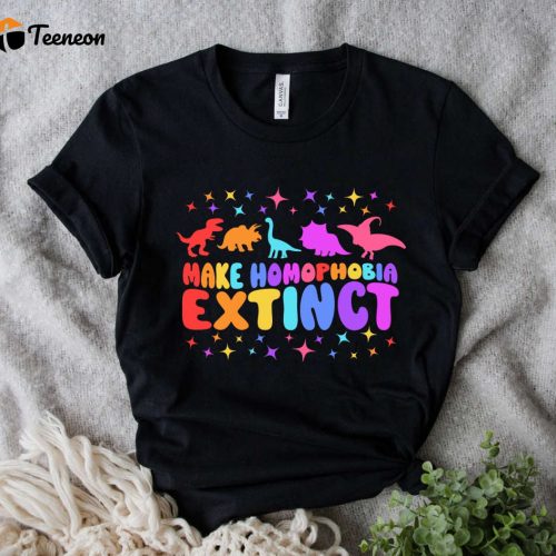 LGBTQ Pride Shirt: Celebrate Equality with Gay Trans Pronouns & Rainbow Design Pride Month & LGBTQ Apparel