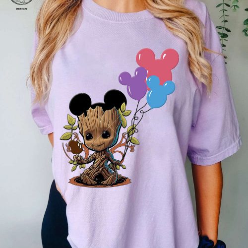 Disney Groot Balloon Shirt: Celebrate Family Vacation at Disneyland & Disney World with I am Groot Shirt & More Disney Shirts