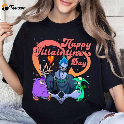 Disney Hades Villain Shirt – Perfect for Valentine s Day at Disneyland & Disneyworld