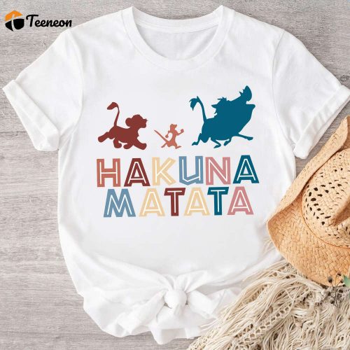 Hakuna Matata Hoodie Disney Trip 2024 Shirt Animal Kingdom Family Shirts Disney Vacation Hoodie 2023