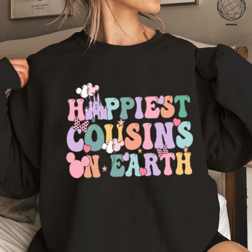 Happiest Cousins On Earth Matching Shirt: Retro Park & Castle Family Tee – Engaging Group & Kids Shirt!