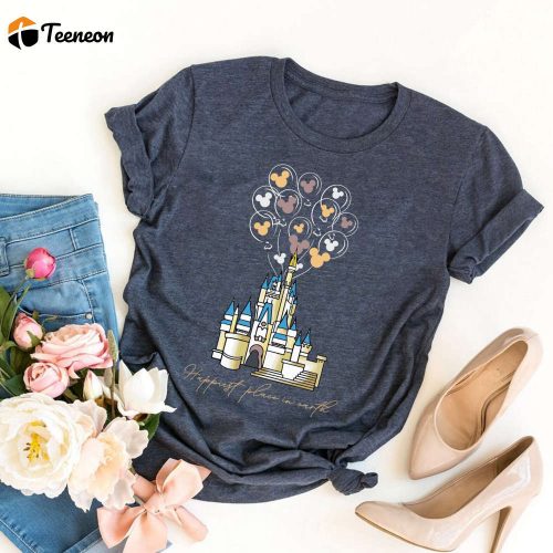 Disneyland Castle Comfort Colors Shirt – Embrace the Magic with Mickey Balloon and Disneyworld Shirts