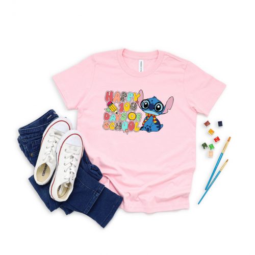 100 Days of School T-shirt Collection: Celebrate with Happy Stitch Wizard & Disney Shirts for Teachers Magic Crew Shirts