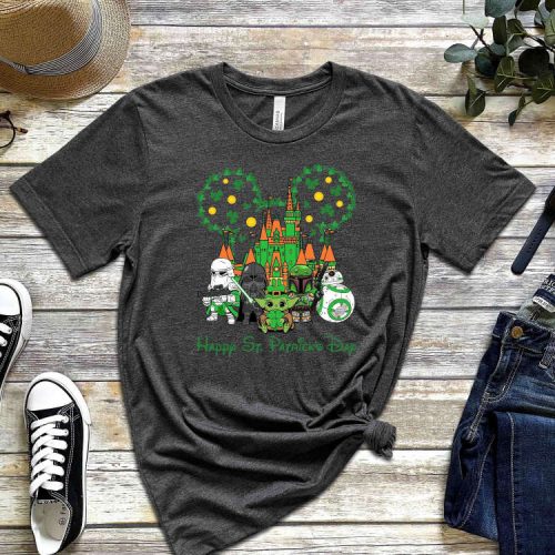 Get Festive with Happy St Patrick s Day Shirt – Mickey Mouse Star Wars Storm Trooper Irish Day Baby Yoda Darth Vader Shirts!