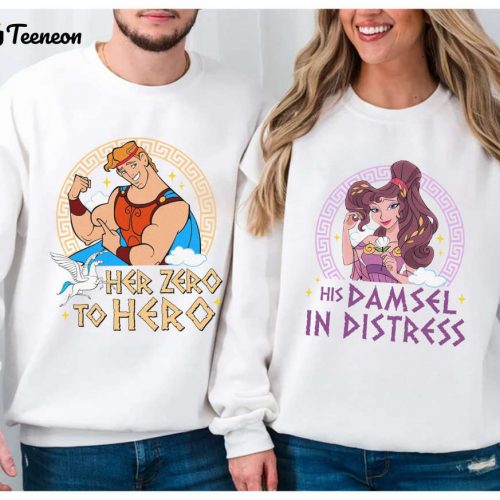 Disneyland Hercules and Megara Couple Shirt – Perfect Valentine s Day Gift for Couples!