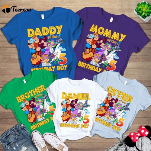 Hercules Family Birthday Matching Shirt – Join the Birthday Squad!