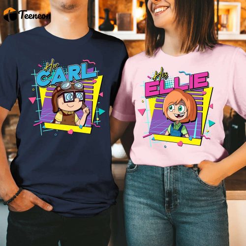 His Carl Her Ellie Shirts Disneyland Couple Gift Honeymoon Tee 2024