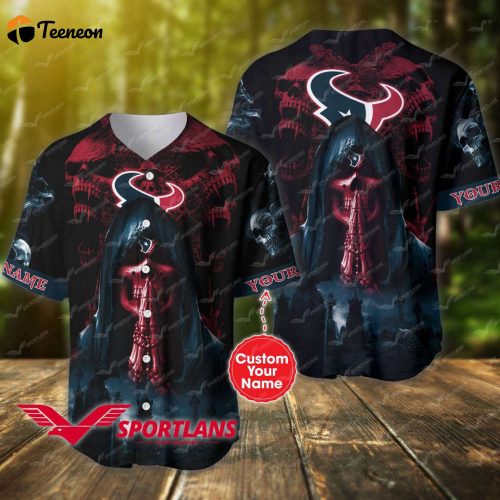 Houston Texans Personalized Baseball Jersey