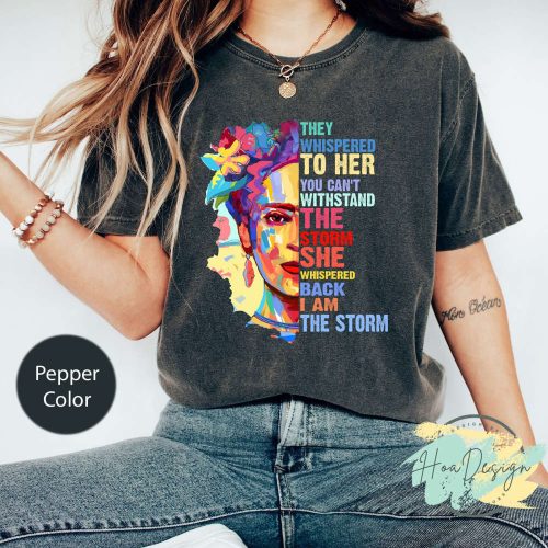 I Am The Storm Comfort Colors T-Shirt: Frida Kahlo & Feminist Mexican Shirt 2023