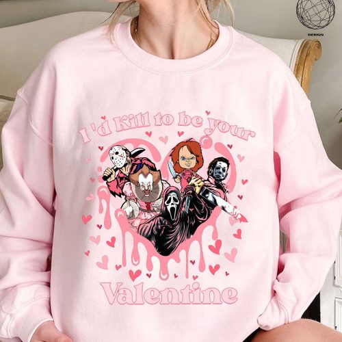 I d Kill To Be Your Valentine: Horror Shirt & Creepy Sweater for Horror Fans – Perfect Valentine s Day Gift!