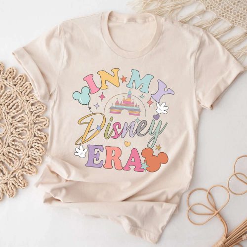 Colorful Disney Trip Shirt Bella Canvas® In My Disney Era Disney Aesthetic & Family Shirt