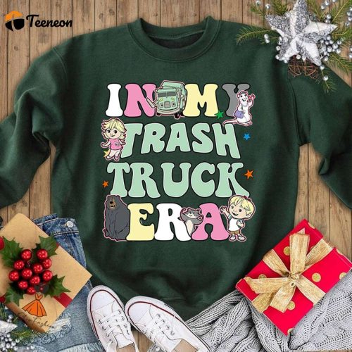 Vintage Trash Truck Era Shirt Cute Trash Truck Family Tee Matching Birthday Party Tee