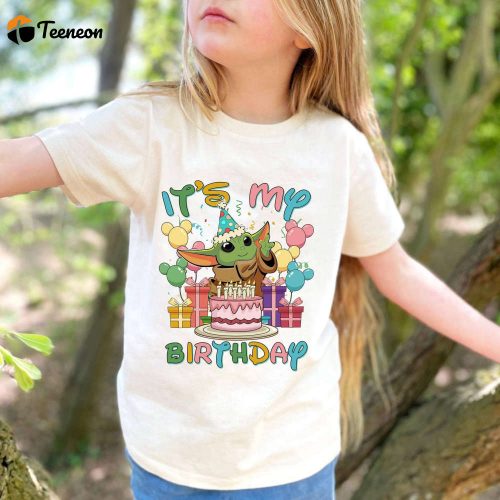 Baby Yoda Birthday Shirt Star Wars Family Matching Shirts Birthday Party Tee for Boys & Girls