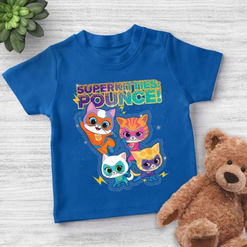 Superkitties Tshirt: Junior Pounce Hero Super Cats Ginny Sparks Buddy