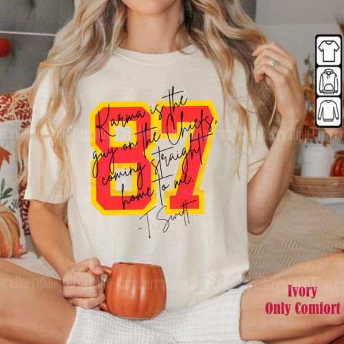 Karma 87 Chiefs Era Sweatshirt: Show Your Support with Travis Kelce Game Day Shirt