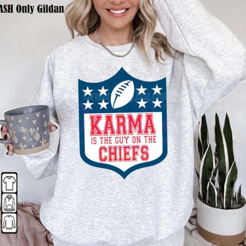 Karma Chiefs Sweatshirt: Travis Kelce Vintage 87 Game Day Shirt